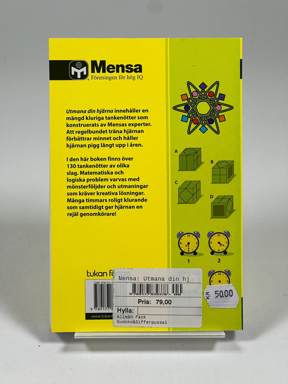 Mensa Bok: Utmana Din Hjärna, IQ Tester - Homy Secondhand Online