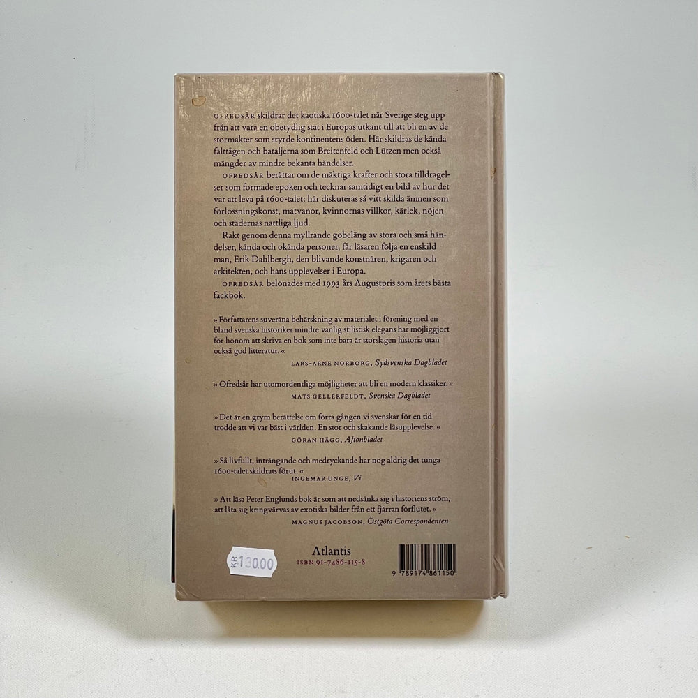 Peter Englund: "Ofredsår" - Historisk Bok om Stormaktstiden - Homy Secondhand Online