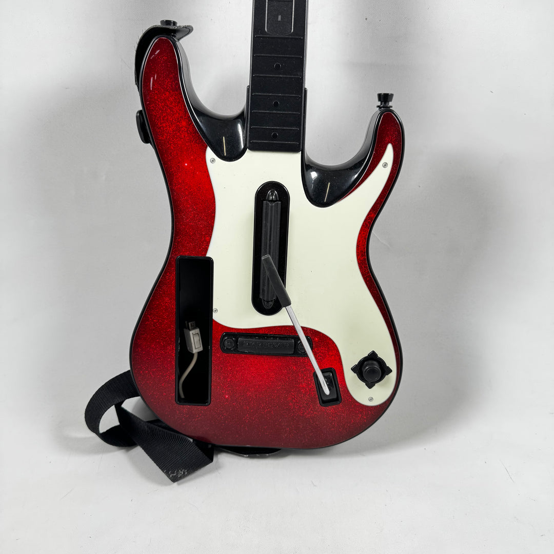 Retro Elektronisk Gitarr i Röd och Vit