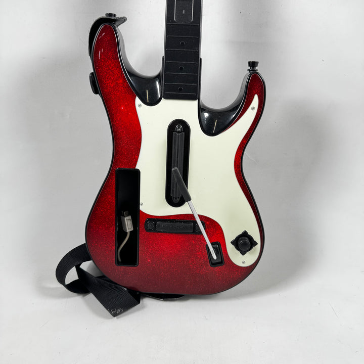 Retro Elektronisk Gitarr i Röd och Vit