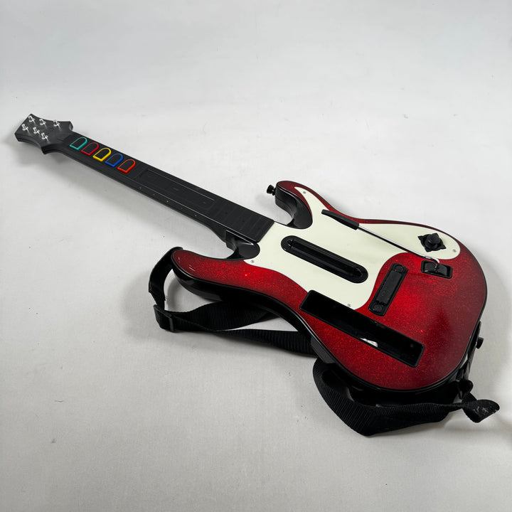 Retro Elektronisk Gitarr i Röd och Vit