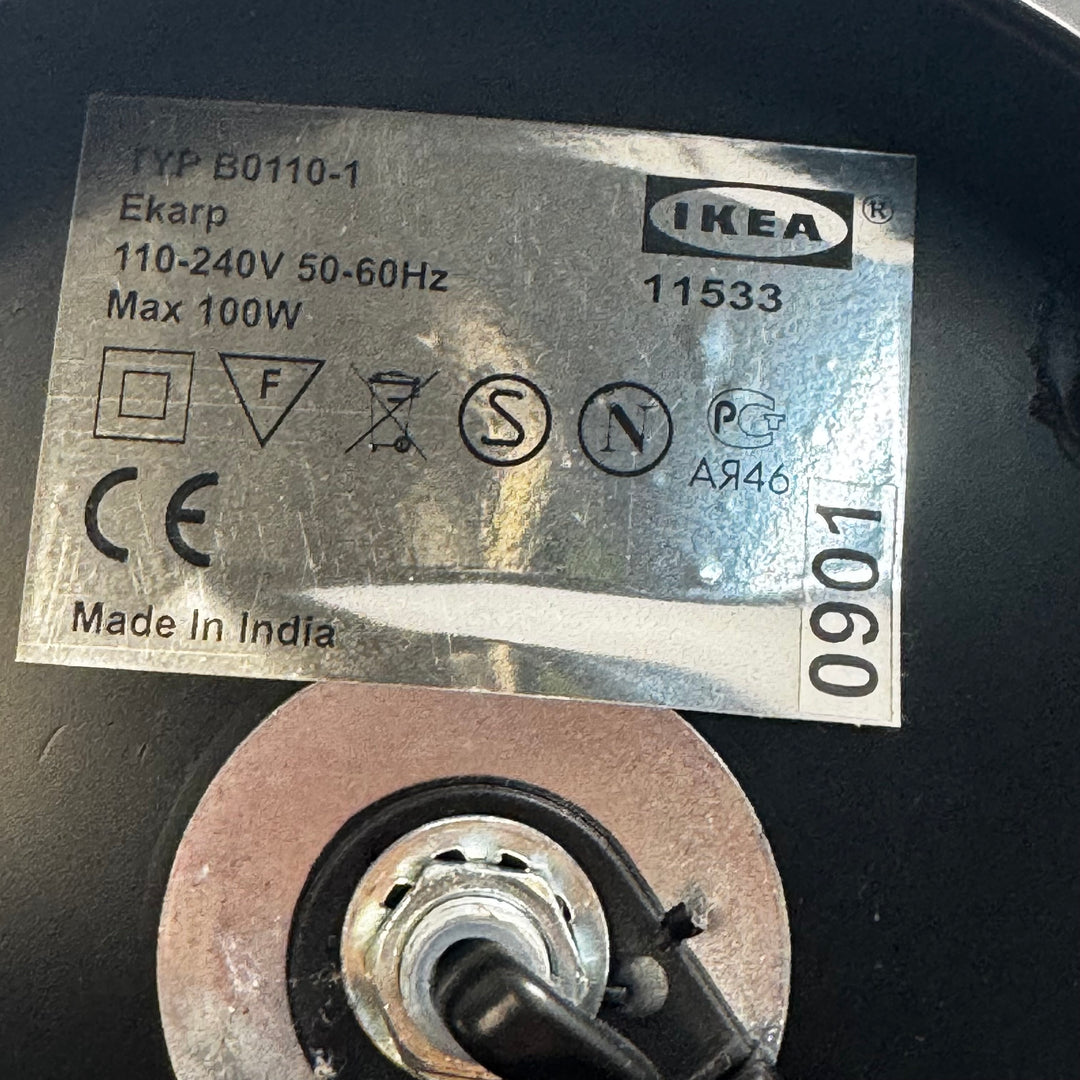 IKEA bordslampa Ekarp svart klassisk design