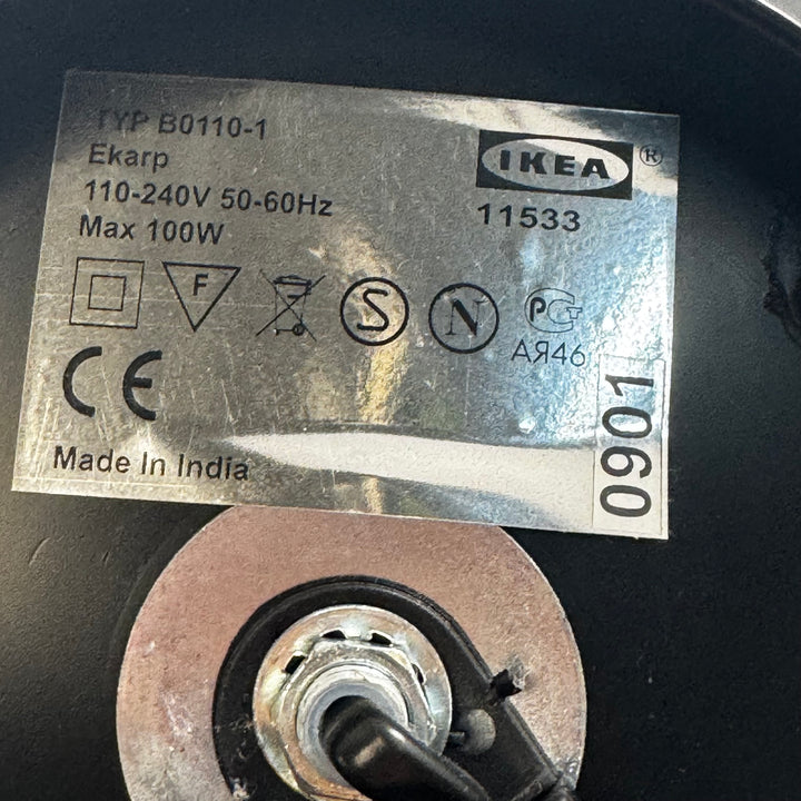 IKEA bordslampa Ekarp svart klassisk design