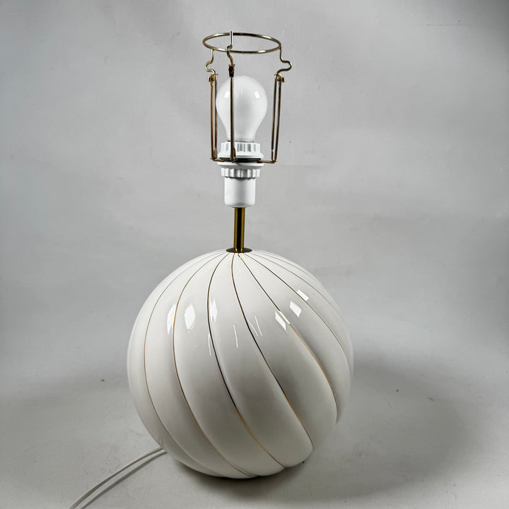 Retroinspirerad Bordslampa med Pärlemorbas