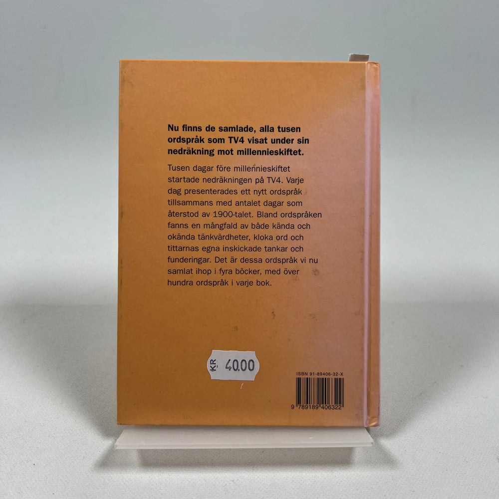 Retro Orange Mönstrad Bok "En del av känslan" - Homy Secondhand Online