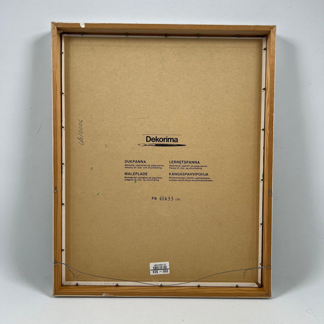 Uttrycksfull Oljemålning av Äldre Man 41x33cm - Homy Secondhand Online