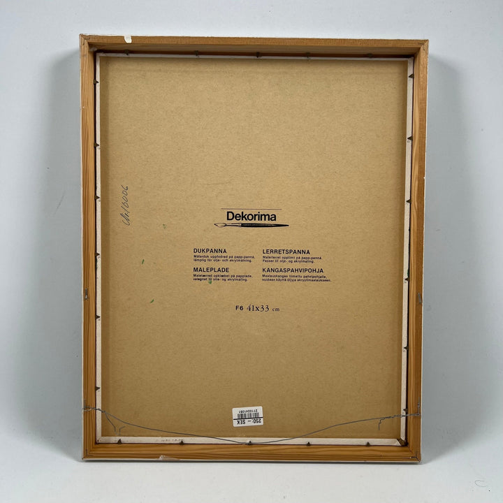 Uttrycksfull Oljemålning av Äldre Man 41x33cm - Homy Secondhand Online