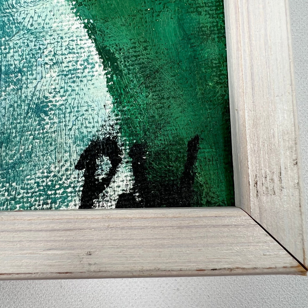 Uttrycksfull Oljemålning av Äldre Man 41x33cm - Homy Secondhand Online