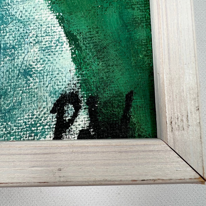 Uttrycksfull Oljemålning av Äldre Man 41x33cm - Homy Secondhand Online