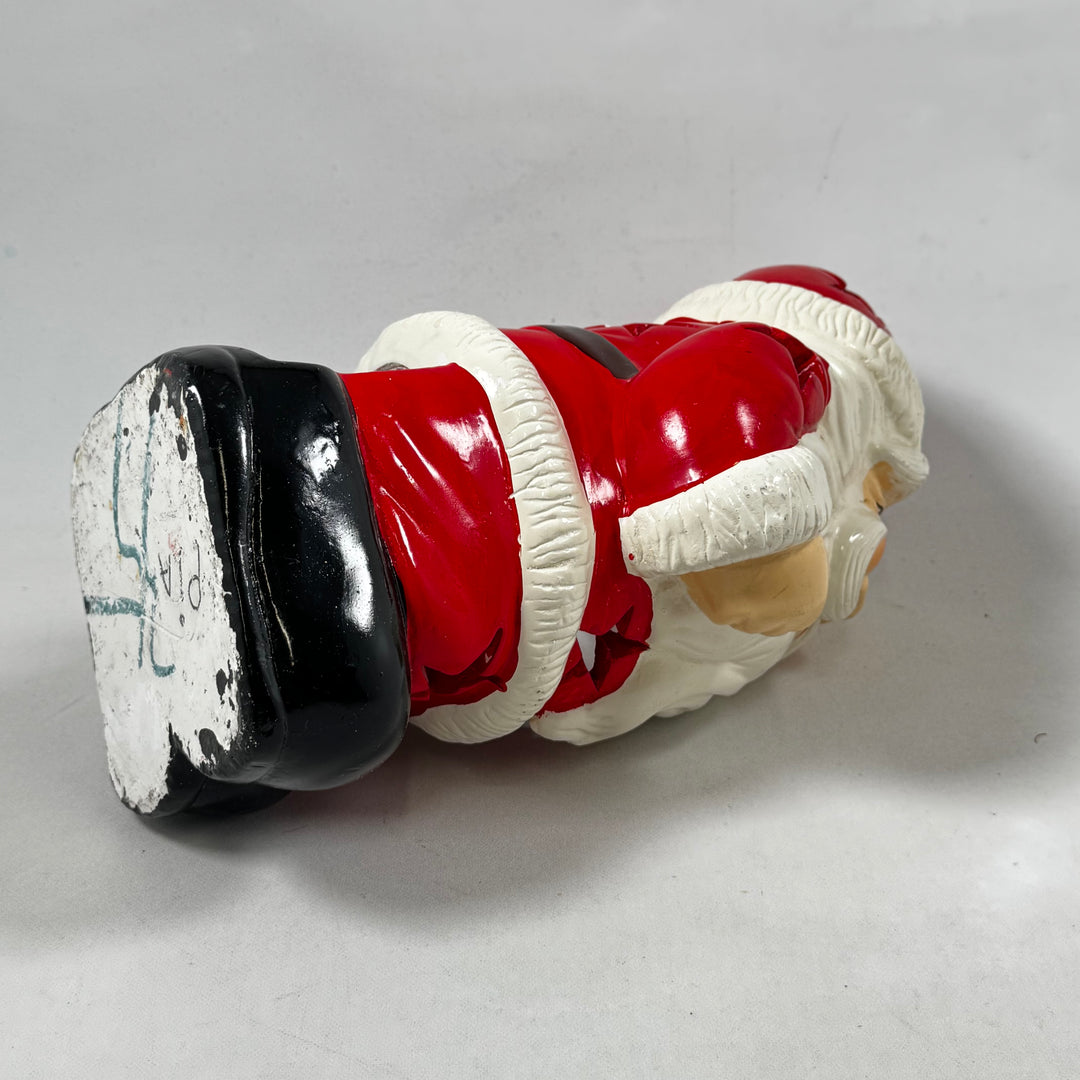 Färgglad retro jultomte i keramik