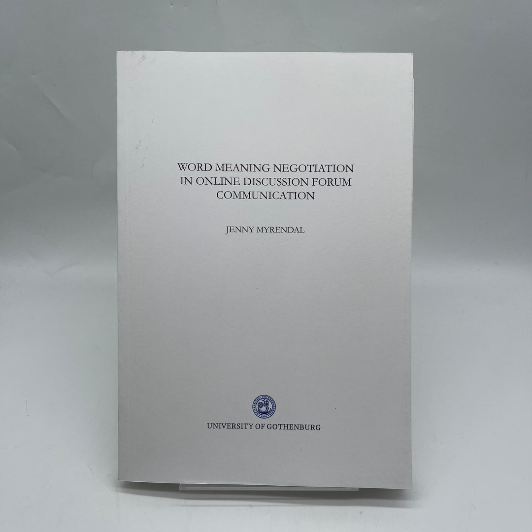 Bok om kommunikationsdynamik på internetforum