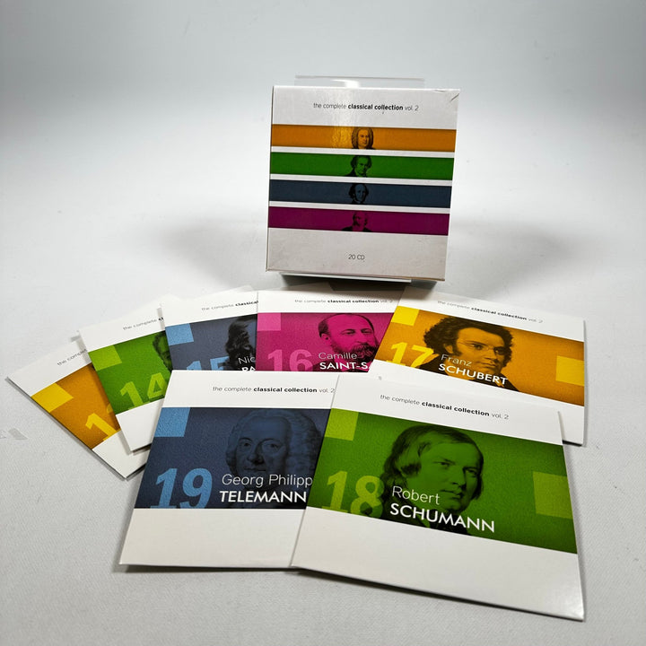 Färgglad Klassisk Musiksamling, 20 CD - set - Homy Secondhand Online