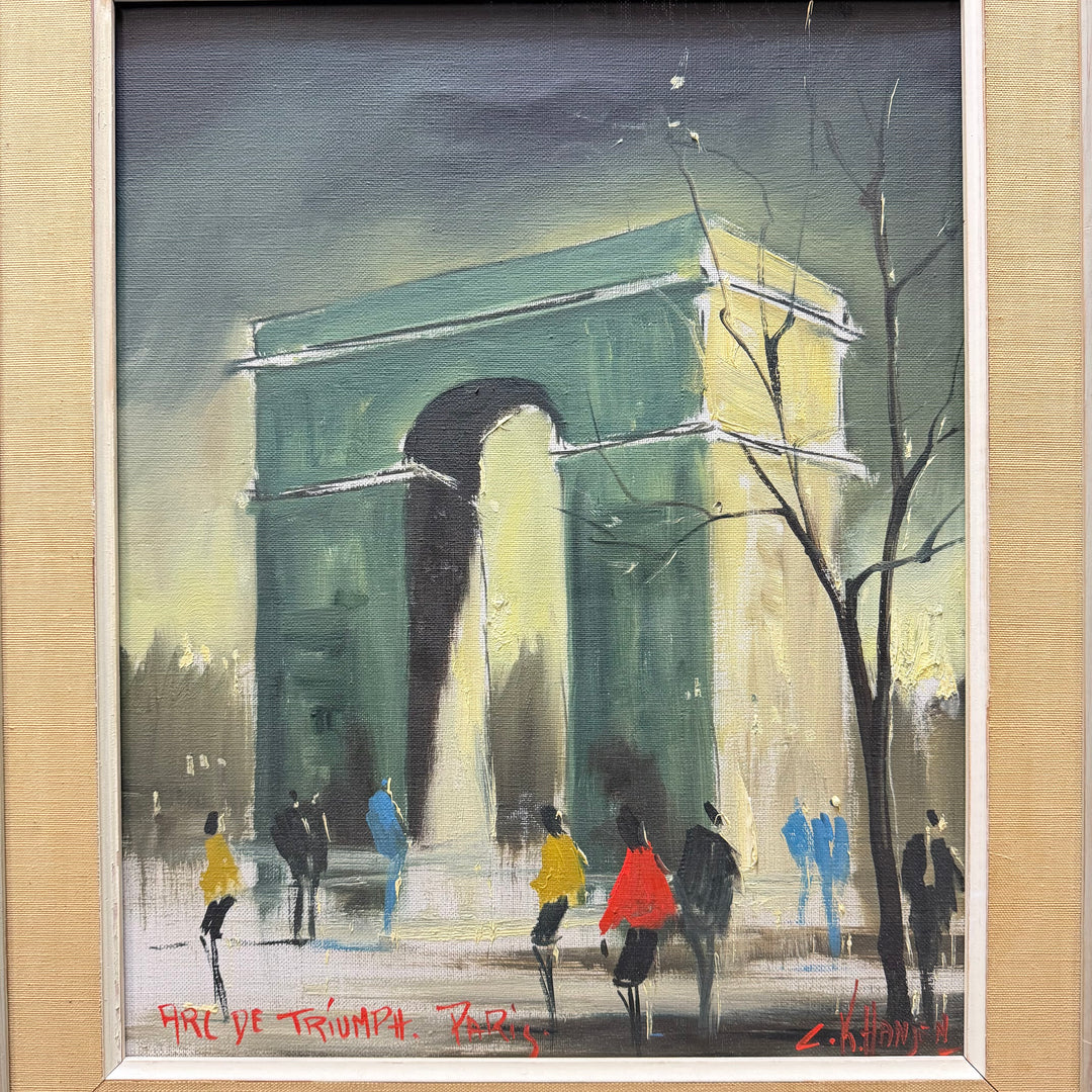 Retro tavla Arc de Triomphe i träram