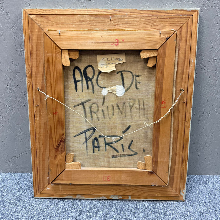 Retro tavla Arc de Triomphe i träram