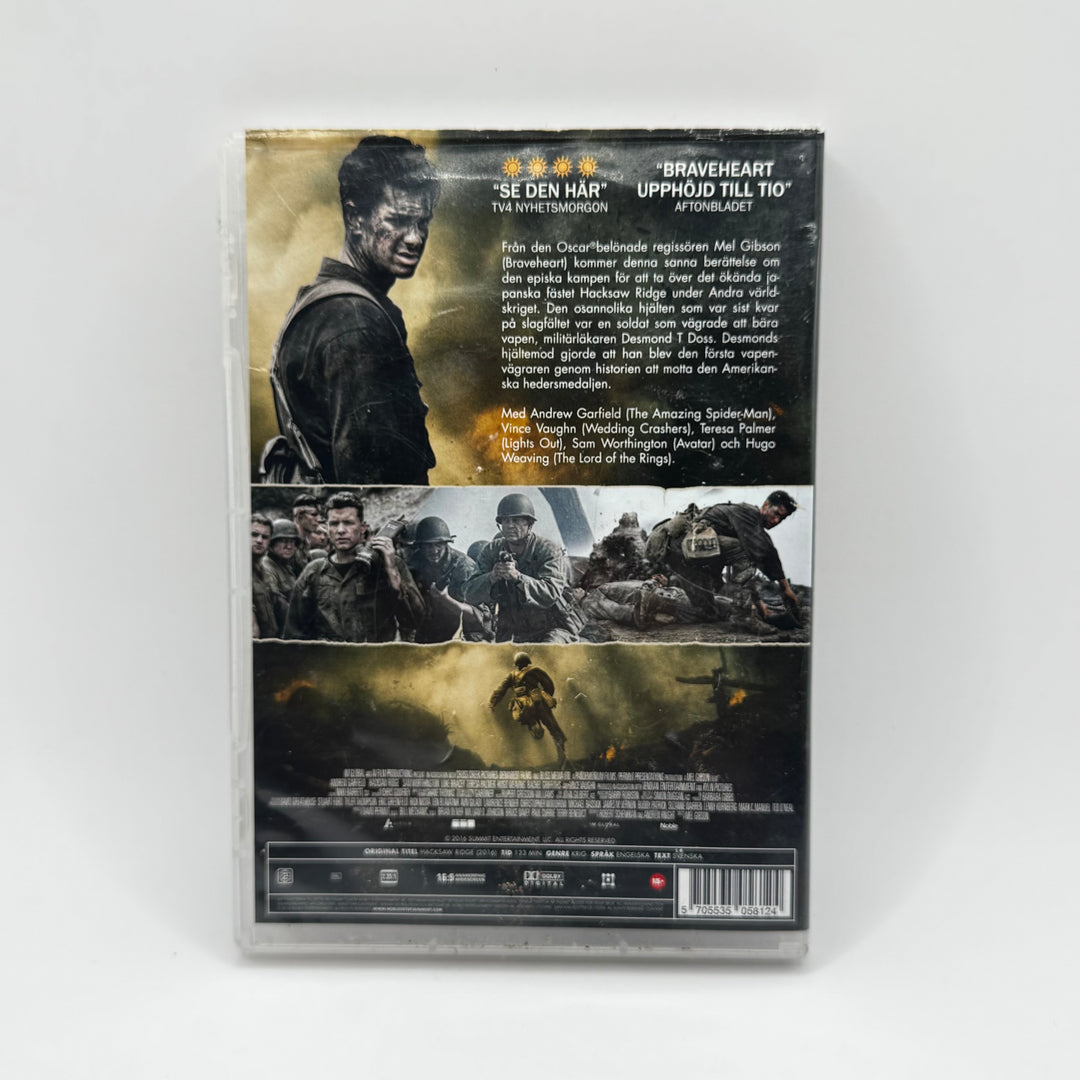 Hacksaw Ridge DVD i mycket gott skick