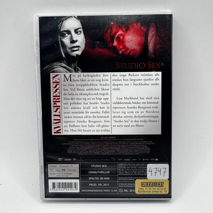 Thriller-DVD Studio Sex Malin Crépin