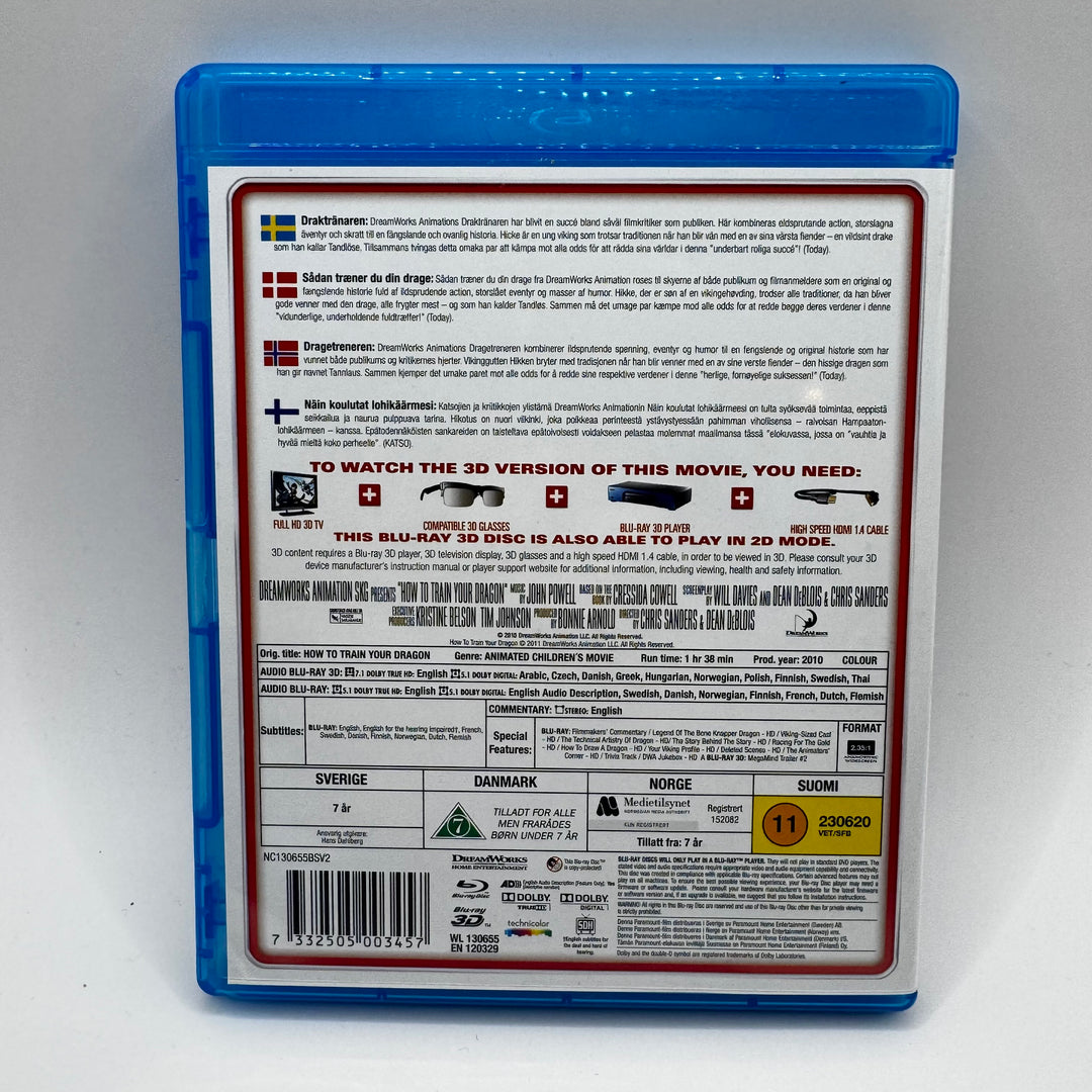 How To Train Your Dragon Blu-Ray 3D DreamWorks