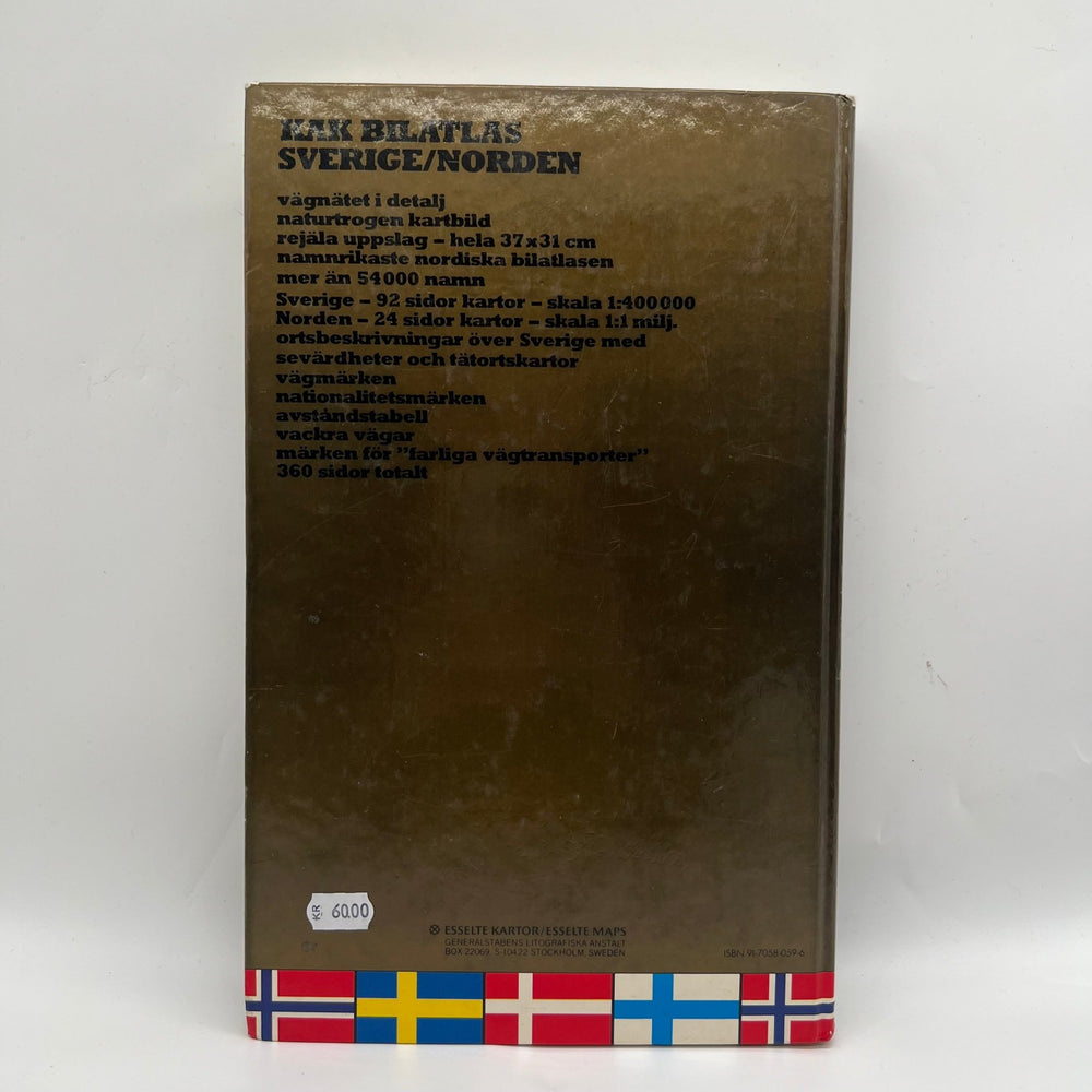 Klassiskt KAK Bilatlas - Sverige och Norden - Homy Secondhand Online