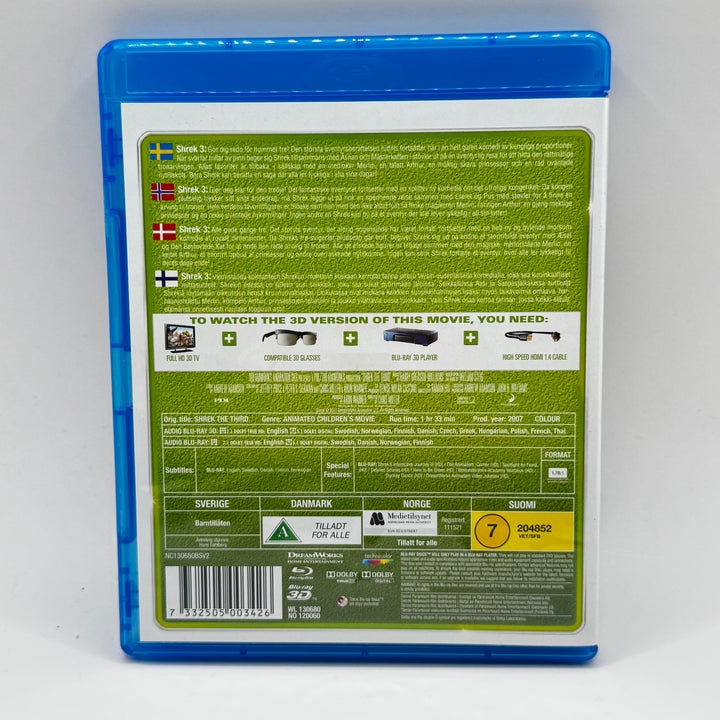 Shrek den tredje 3D Blu-ray begagnad