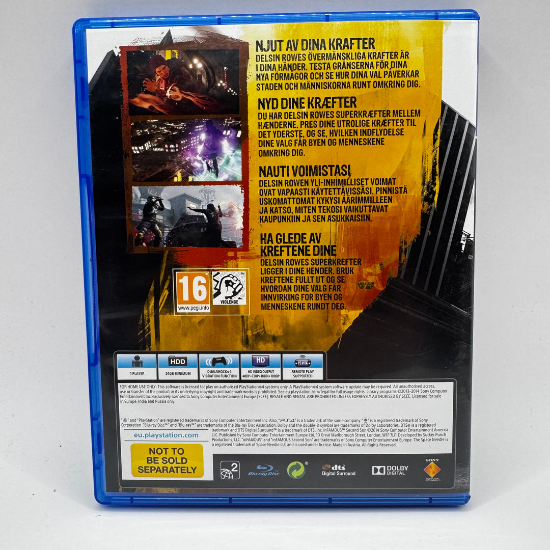 inFAMOUS Second Son PS4-spel Sucker Punch
