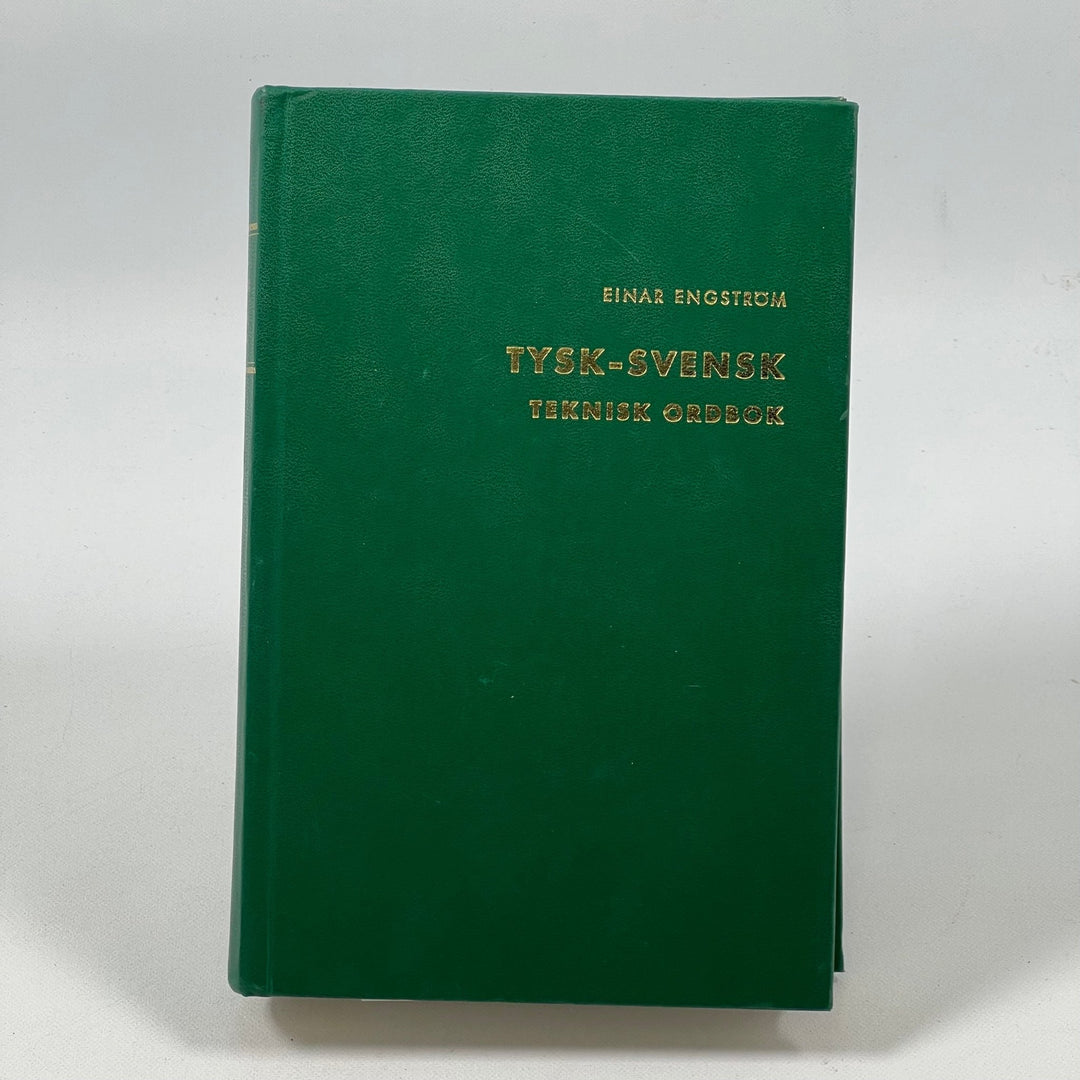 Grön Tysk - Svensk Teknisk Ordbok av Einar Engström - Homy Secondhand Online