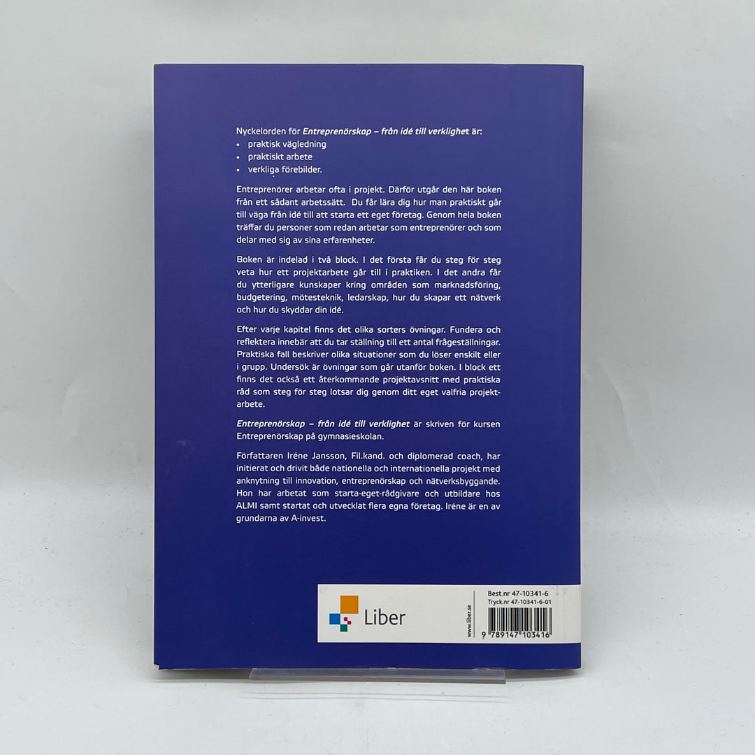 Bok om entreprenörskap av Irene Jansson