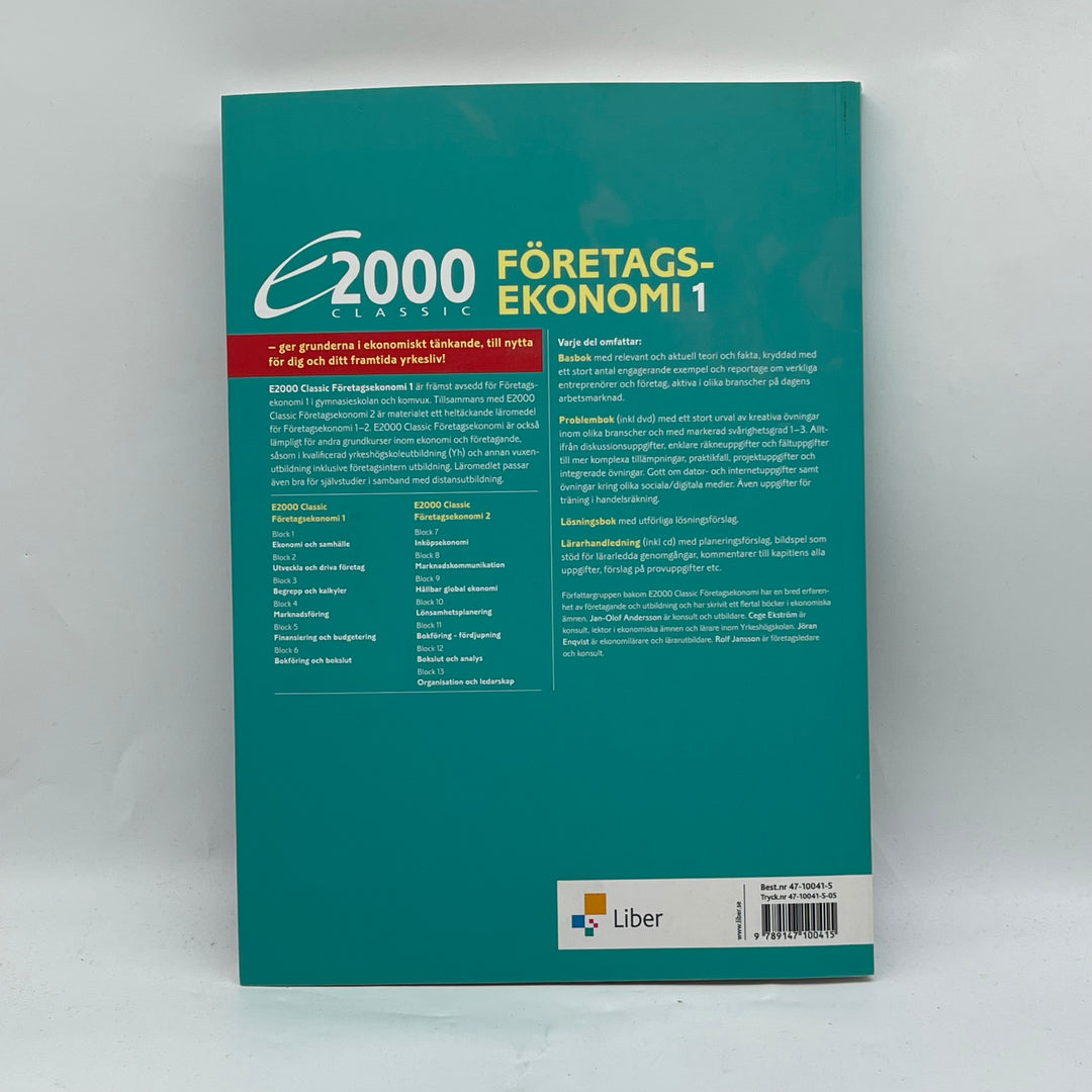 G2000 Företagsekonomi 1 Bok med DVD