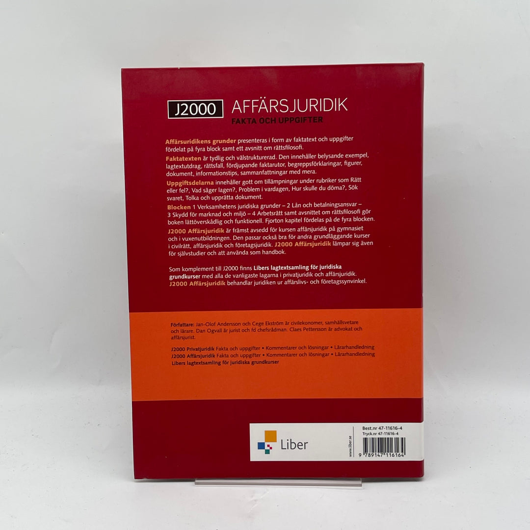 Affärsjuridikbok Liber Mycket Gott Skick