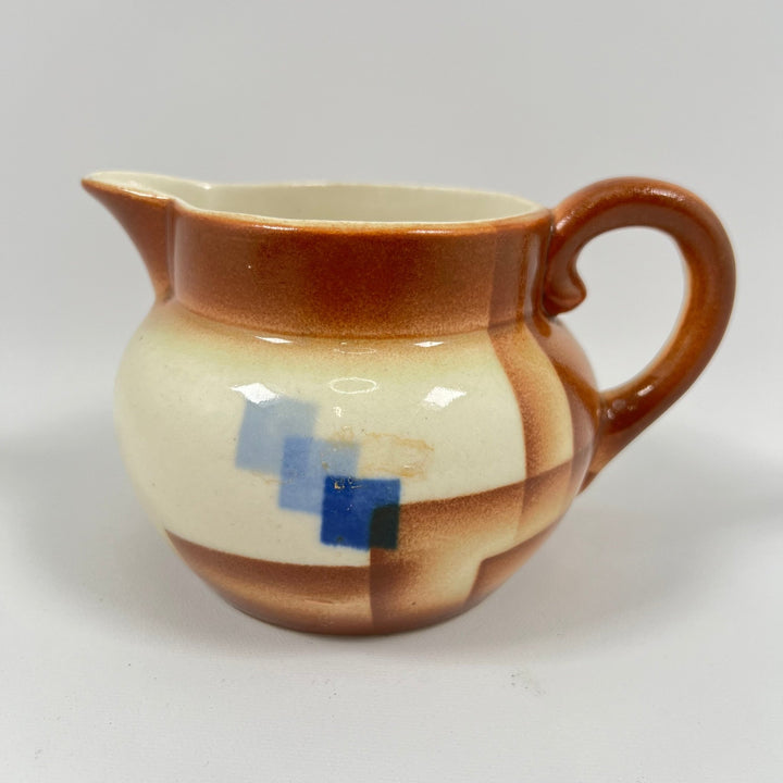 Rustik keramikkanna i tvåtonad design - Homy Secondhand Online