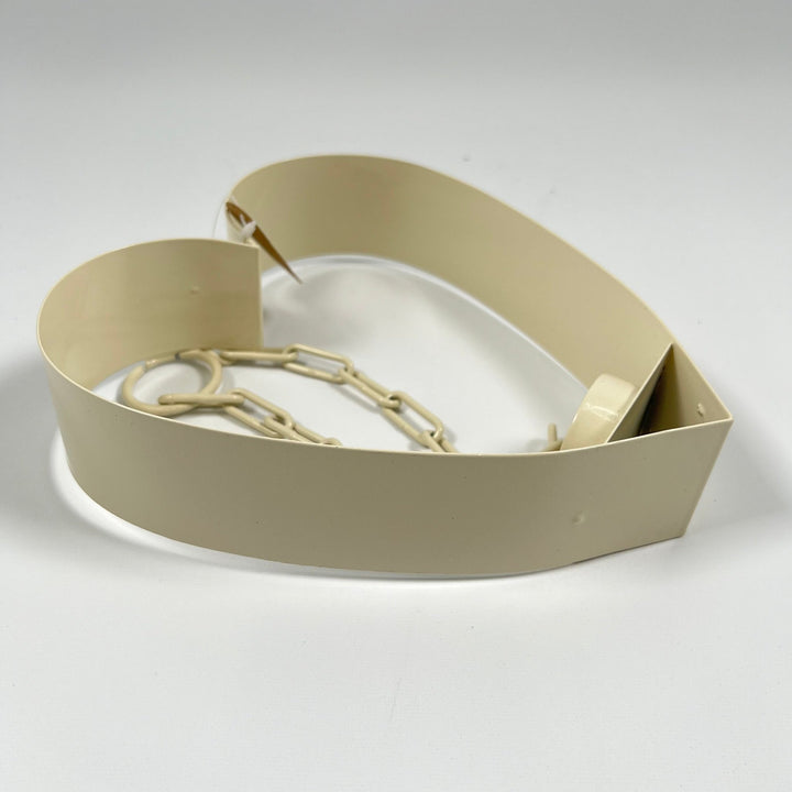 Klassisk Beige Hundhalsband med Kedja - Homy Secondhand Online