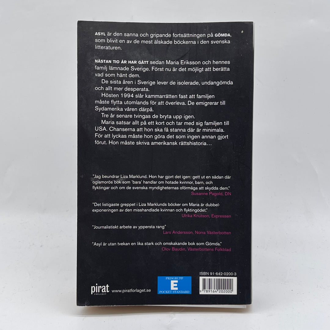 "Asyl" av Liza Marklund, begagnad pocketbok