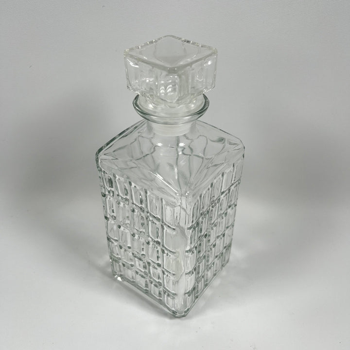 Elegant Karaff i Glas med Geometrisk Mönster - Homy Secondhand Online