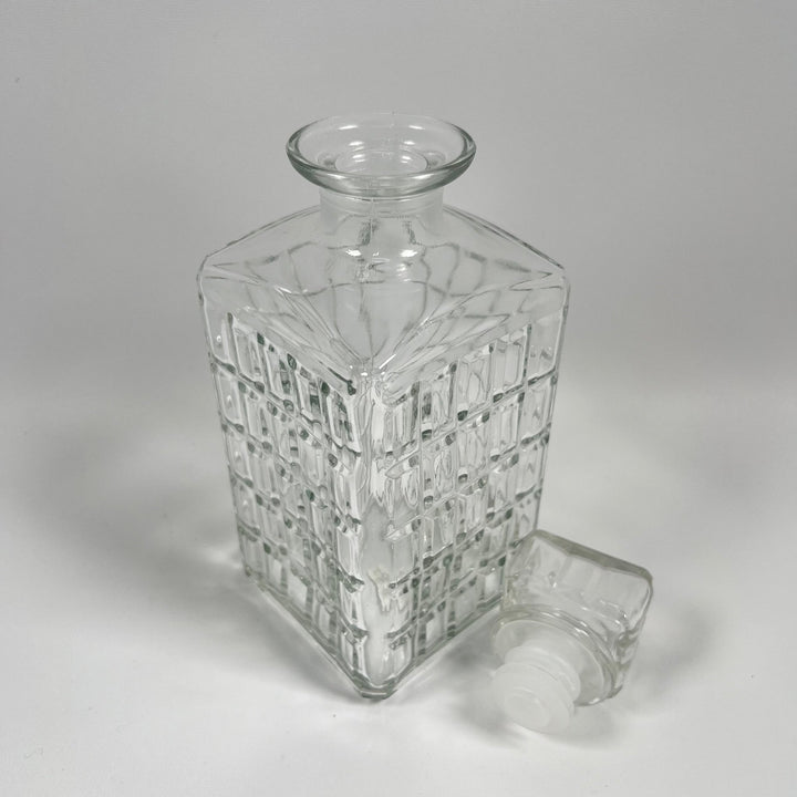 Elegant Karaff i Glas med Geometrisk Mönster - Homy Secondhand Online