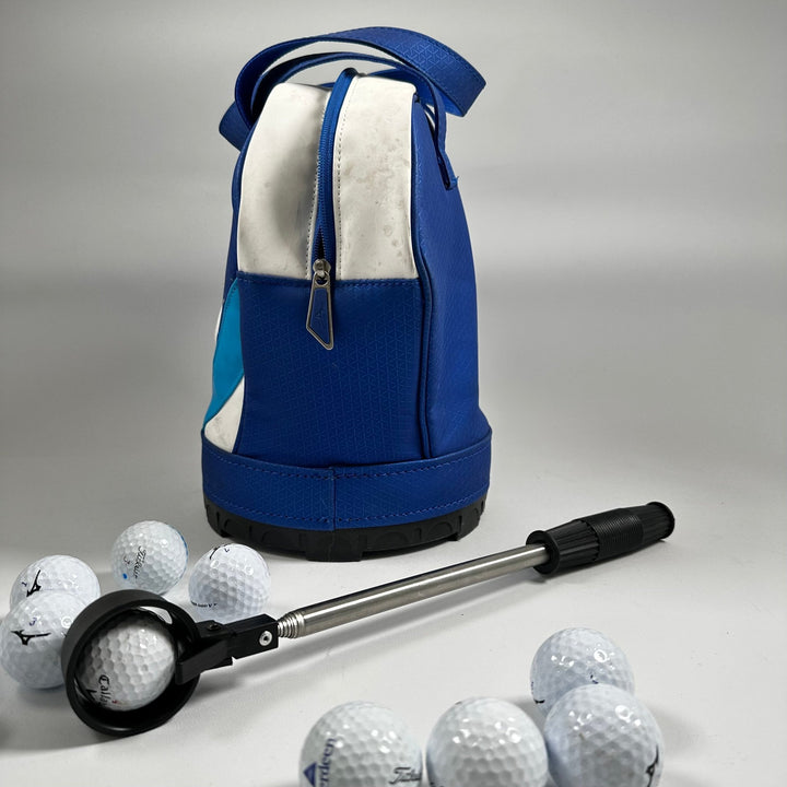 Golfväska med bollar och bollplockare - Homy Secondhand Online
