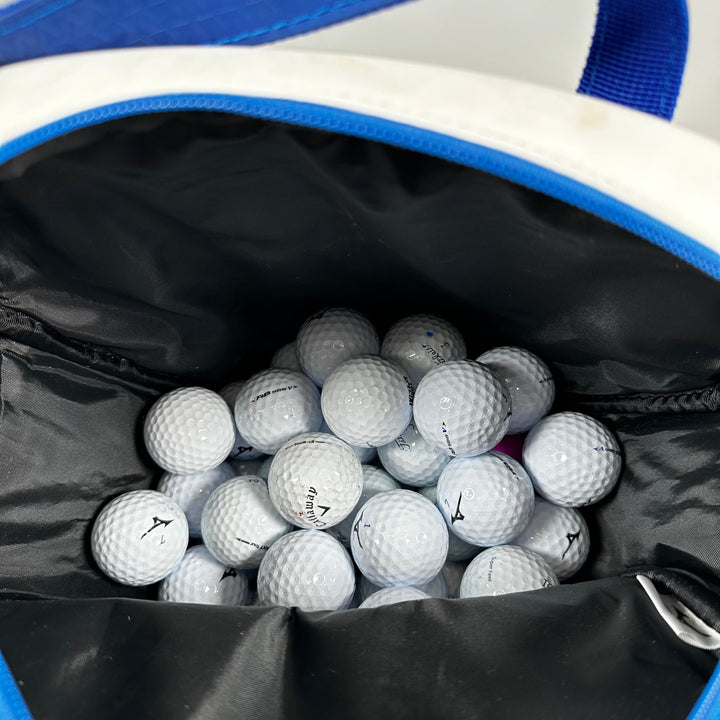 Golfväska med bollar och bollplockare - Homy Secondhand Online