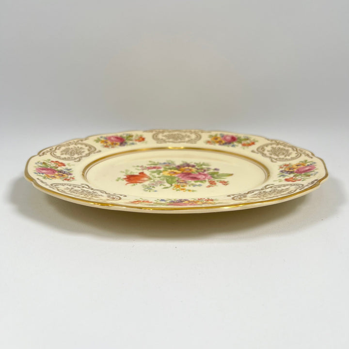 Elegant Blomdekorerad Vintage Tallrik - Homy Secondhand Online