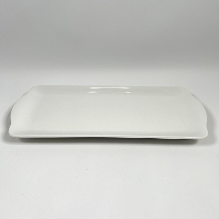 Elegant Vit Rektangulär Serveringsfat i Porslin - Homy Secondhand Online