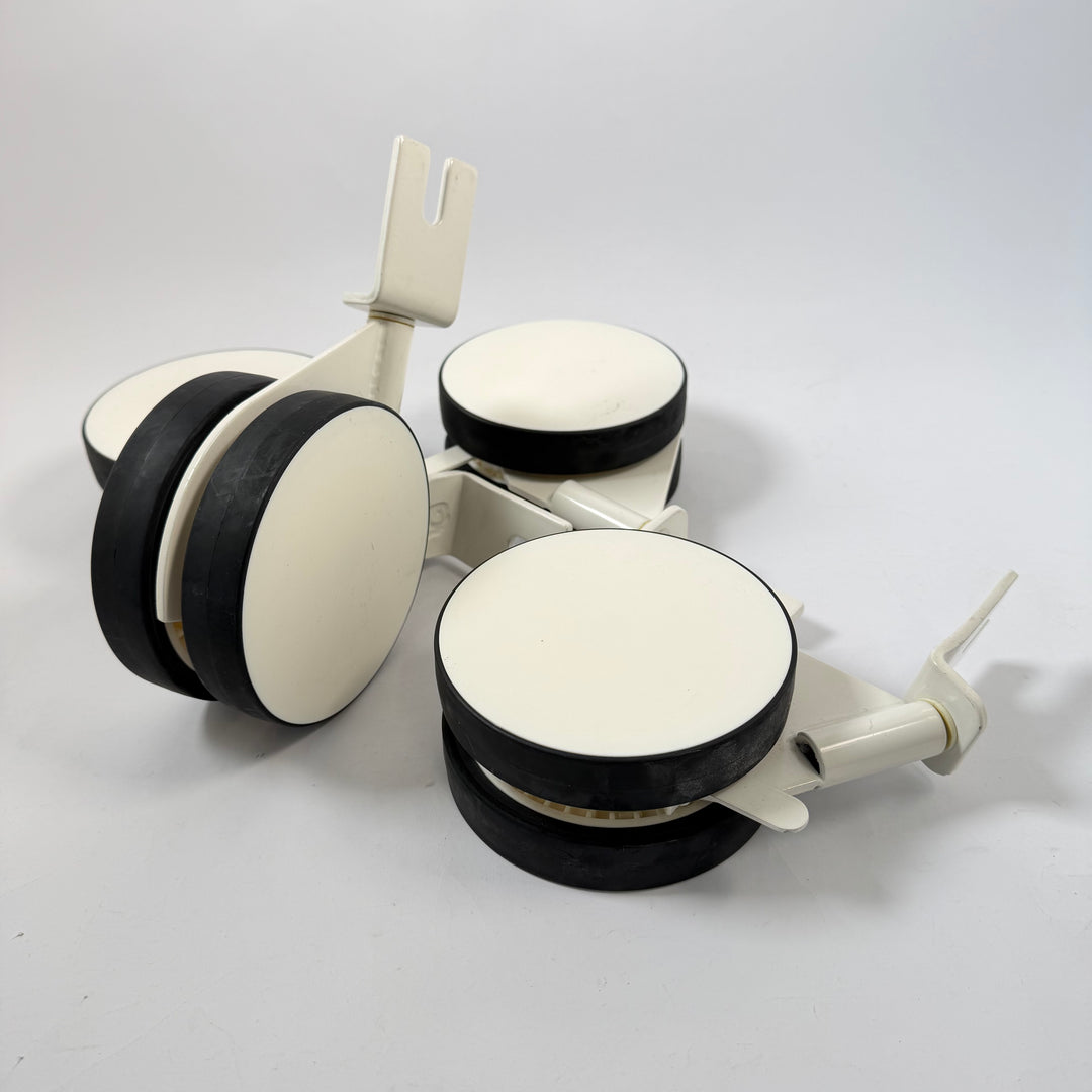 IKEA MOSVIK hjulunderrede säng vit vintage