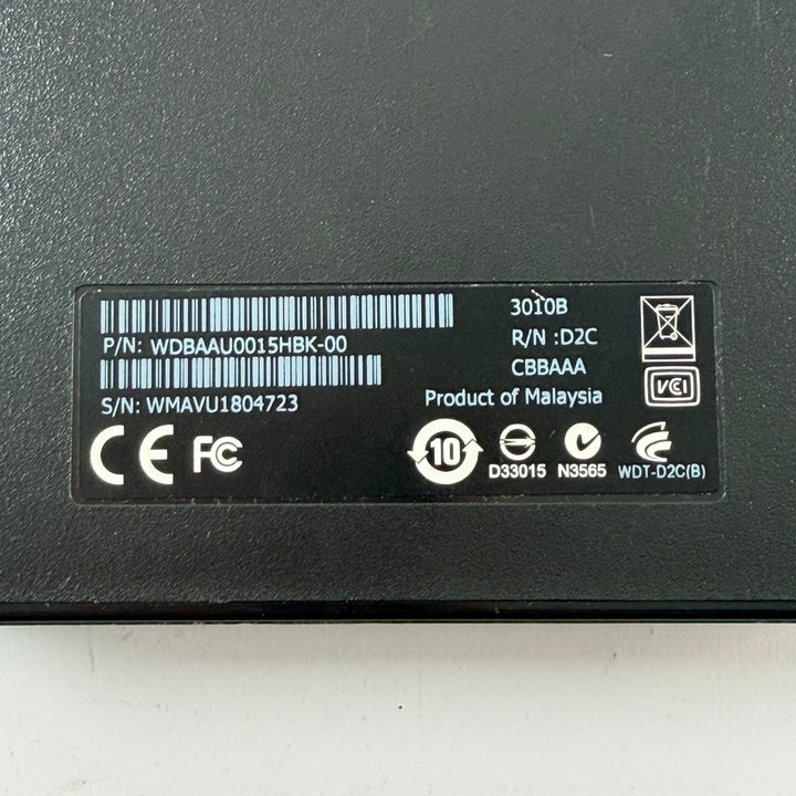Western Digital extern hårddisk svart begagnad 1.5 TB