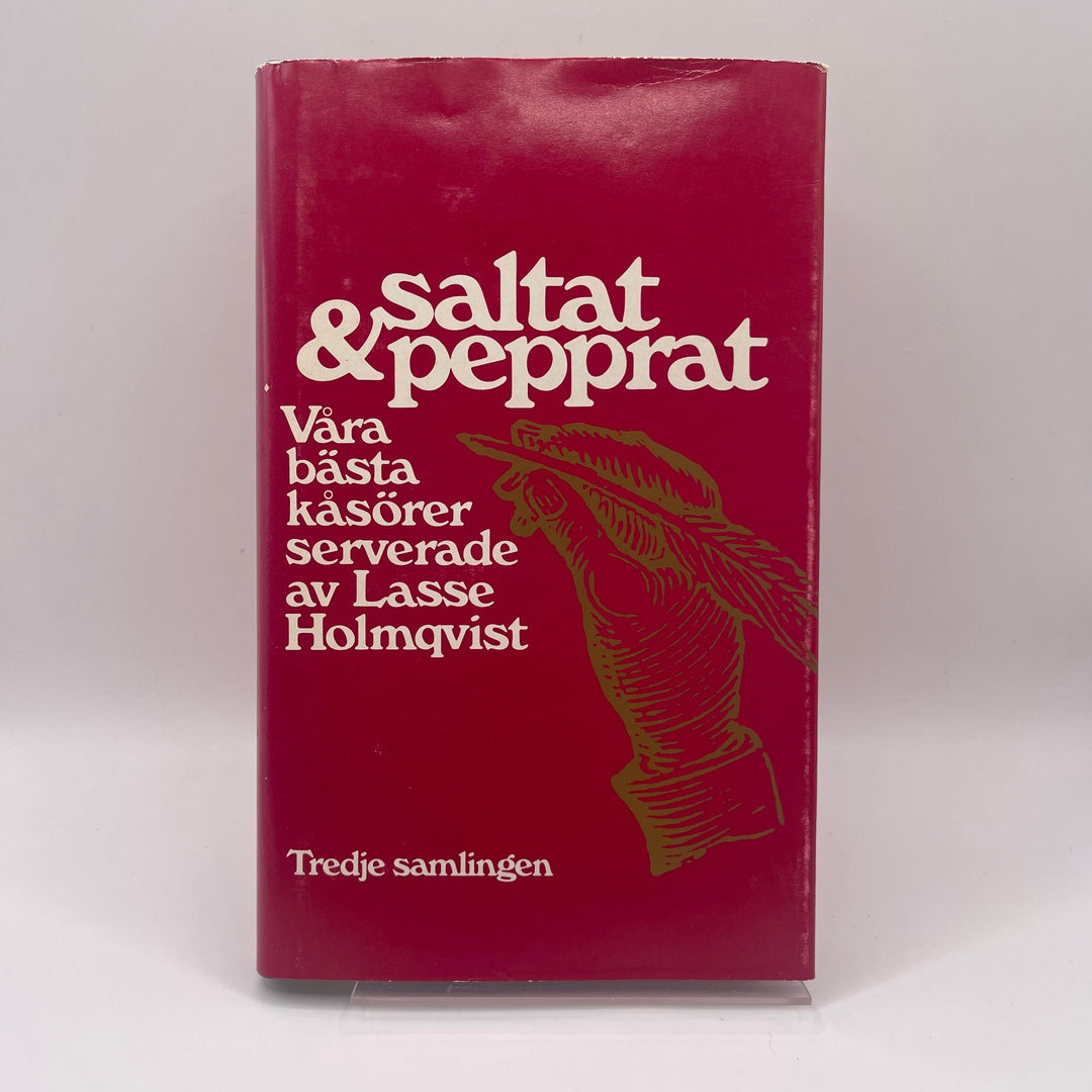 Retro bok Saltat & Pepprat av Lasse Holmqvist