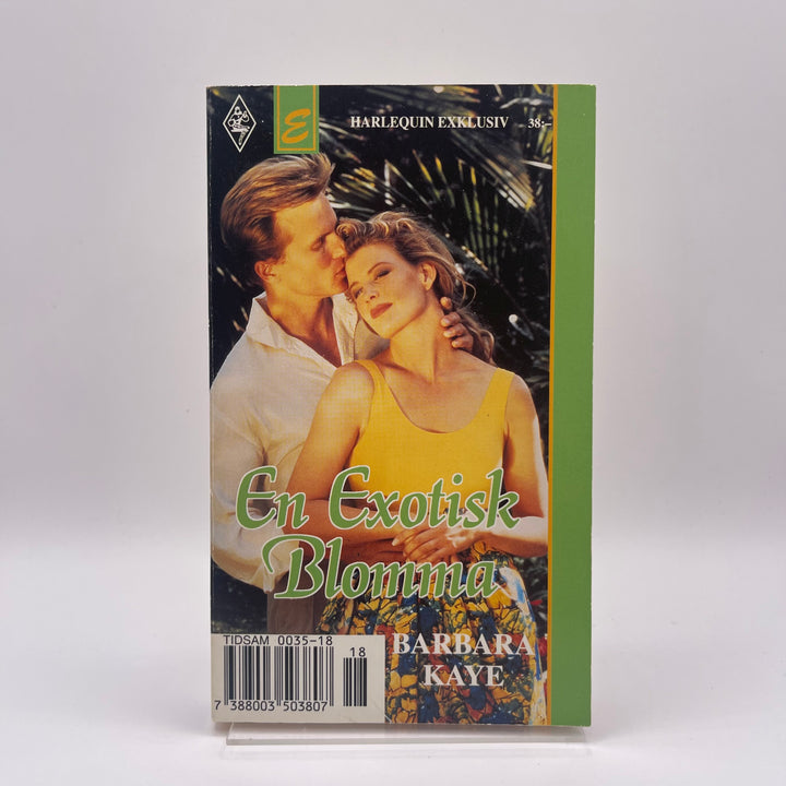 Retro Romancebok En Exotisk Blomma Harlequin