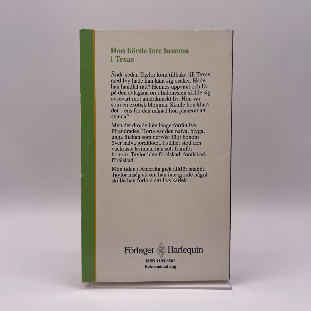 Retro Romancebok En Exotisk Blomma Harlequin