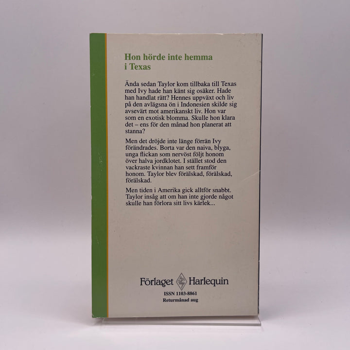 Retro Romancebok En Exotisk Blomma Harlequin