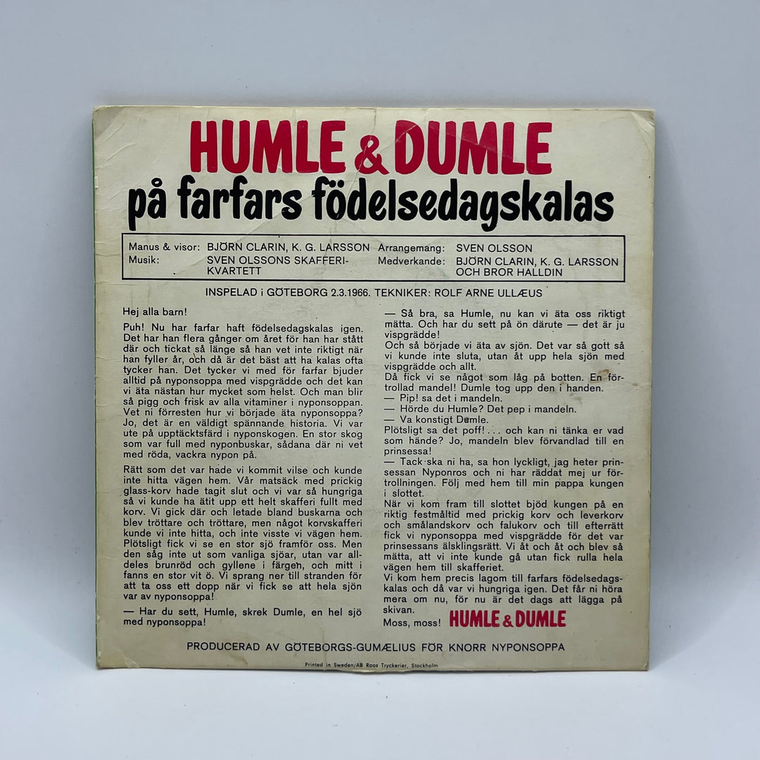 Retro vinylskiva 1966 Humle & Dumle klassiker