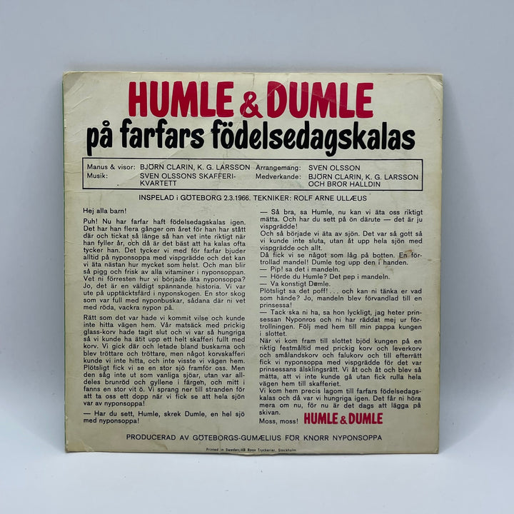 Retro vinylskiva 1966 Humle & Dumle klassiker
