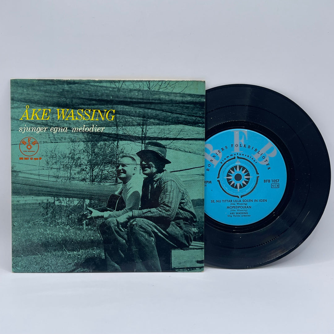 Retro vinylskiva Åke Wassing egna melodier