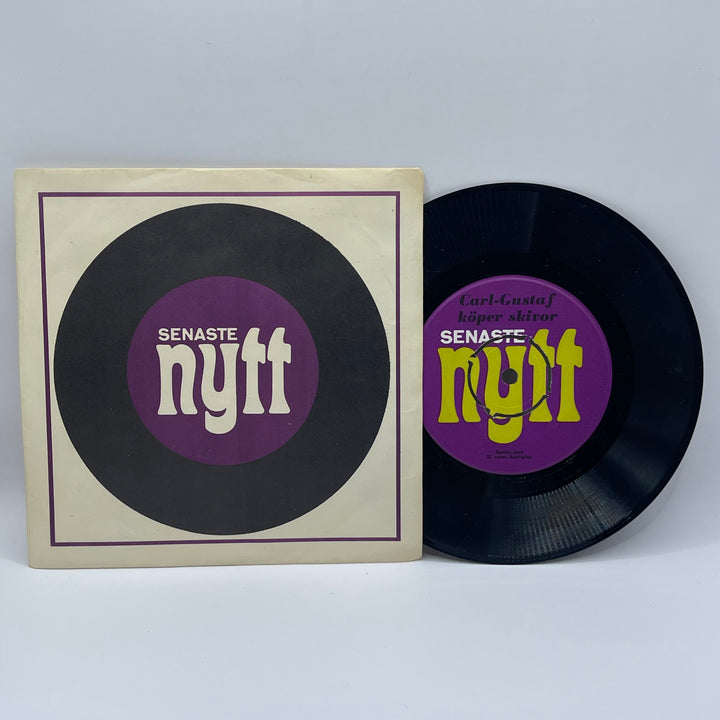 Retro Vinylskiva Carl-Gustafs Med Omslag