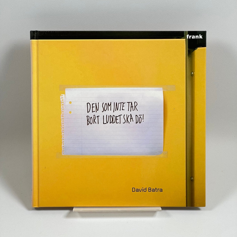 Gul bok av David Batra med humoristisk titel - Homy Secondhand Online
