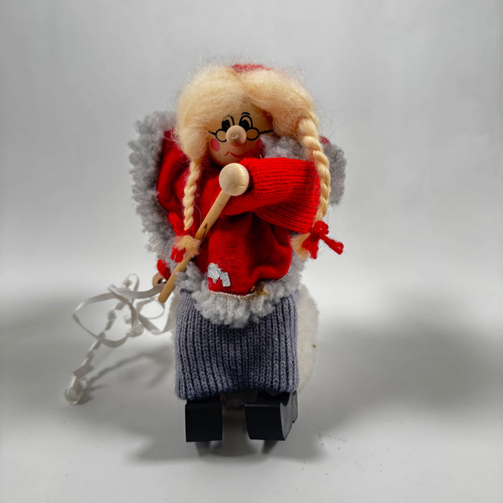 Retro handgjord tomte i ull från Ljungströms