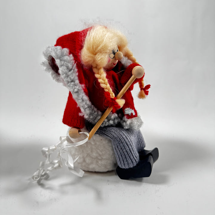 Retro handgjord tomte i ull från Ljungströms